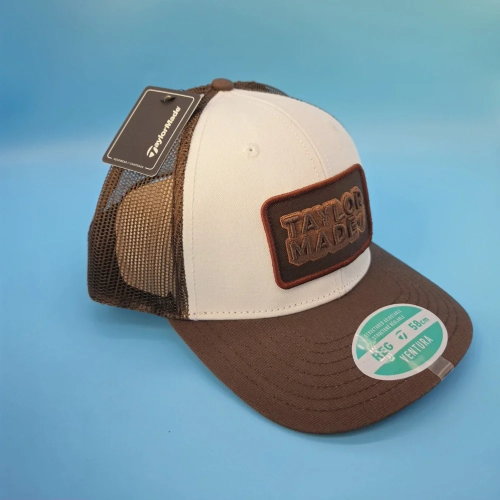 TaylorMade Ventura Trucker Hat Mesh Snapback Golf Cap Travel Vacation
